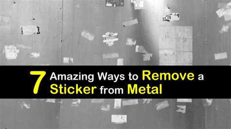 how do i remove soft metal from a box|removing stickers from metal.